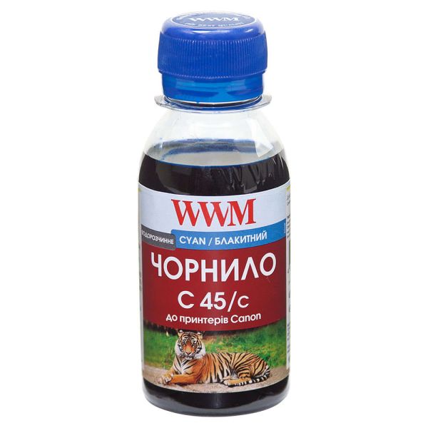 Чернило WWM для Canon CL-441/CL-446/CLI-451C 100г Cyan водорастворимый (C45/C-2)
