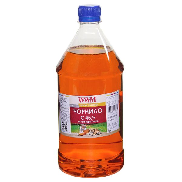 Чорнило WWM для Canon CL-441/CL-446/CLI-451Y 1000г Yellow водорозчинне (C45/Y-4)