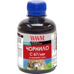 Чорнило WWM для Canon PFI-107MBk 200г Matte Black пігментне (C67/MBP)