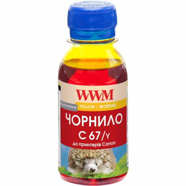 Чорнило WWM для Canon PFI-107Y 100г Yellow водорозчинне (C67/Y-2)