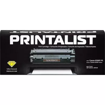 Картридж тон. PRINTALIST для Canon LBP-620/621, MF640 аналог Canon 054H Yellow ( 2300 ст.) (Canon-054HY-PL)