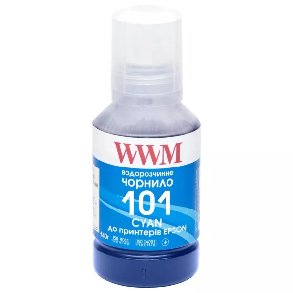 Чернила WWM 101 для Epson L4150/4160 140г Cyan (E101C)