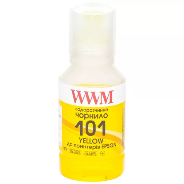Чернила WWM 101 для Epson L4150/4160 140г Yellow (E101Y)