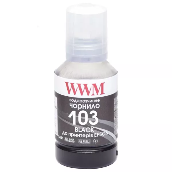 Чернила WWM 103 для Epson L3100/3110/3150 140г Black (E103B)