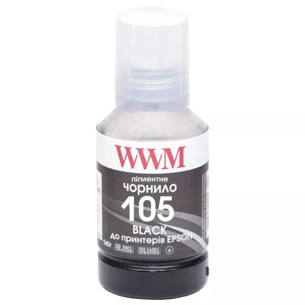 Чернило WWM 105 для Epson L7160/7180 140г Black пигментное (E105BP)