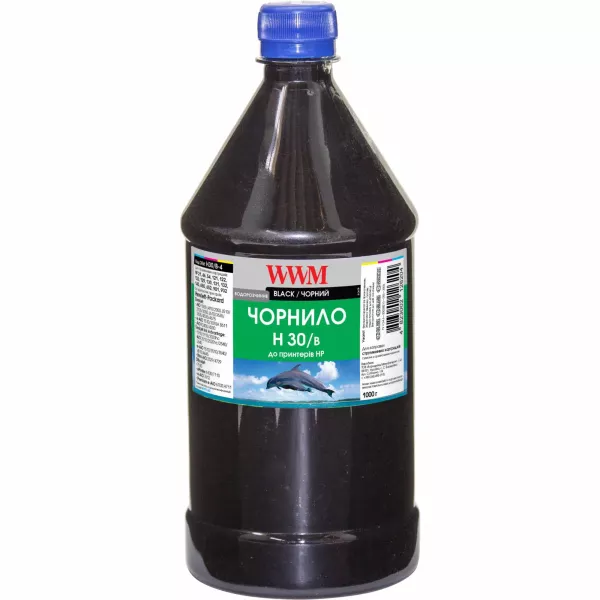 Чорнило WWM для HP №21/121/122 1000г Black водорозчинне (H30/B-4)