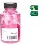 Тонер + чип АНК для Kyocera Mita ECOSYS P5021/P5521, TK-5220 (30г, Magenta)