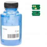 Тонер + чип АНК для Kyocera Mita ECOSYS P5021/P5521, TK-5220 (30г, Cyan)