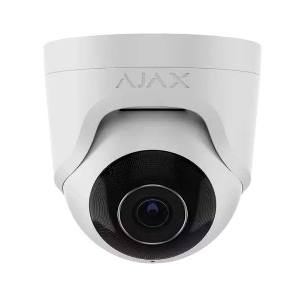 Проводная охранная IP-камера Ajax TurretCam (5 Mp/2.8 mm) White