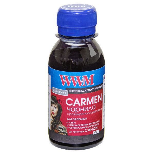 Чернило WWM CARMEN для Canon 100г Photo Black водорастворимое (CU/PB-2)