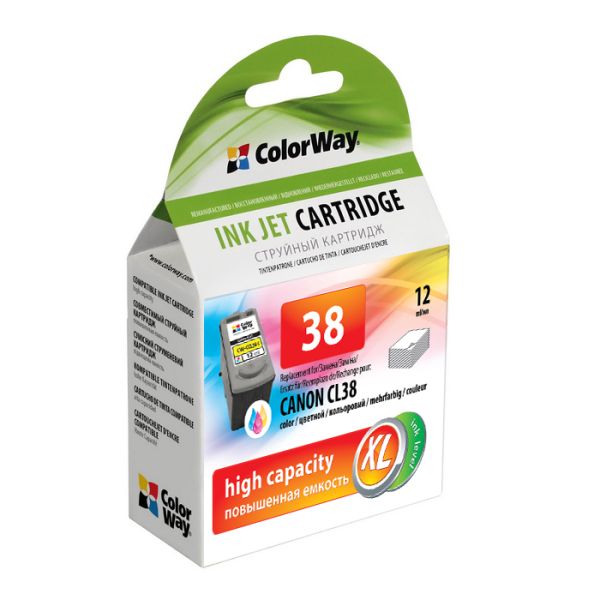 Картридж струменевий ColorWay сумісний з Canon CL-38 (CW-CCL38-I)