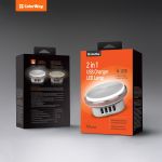 Світлодіодний сенсорний світильник ColorWay USB Charger 2X USB 4.4А white (CW-CHL44A)