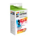 Картридж струменевий ColorWay сумісний з Canon CLI-471C (CW-CLI-471C)