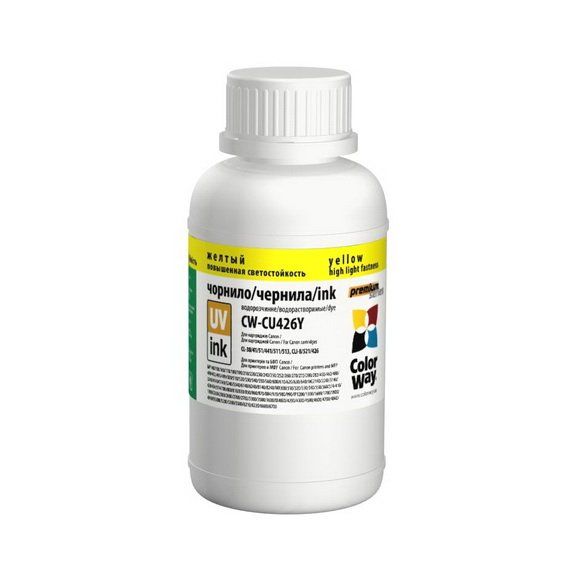 Чорнило ColorWay Canon CU426 Y UV Dye-based 200 ml (CW-CU426Y02)