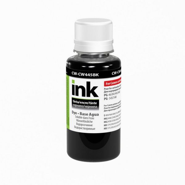 Чорнило ColorWay Canon CW445 BK Dye-based 100 ml (CW-CW445BK01)
