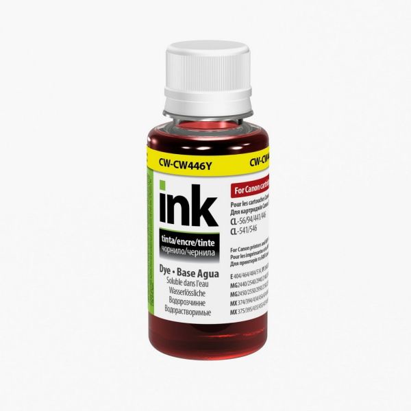 Чорнило ColorWay Canon CW446 Y Dye-based 100 ml (CW-CW446Y01)