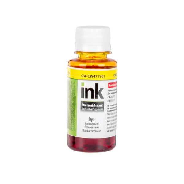 Чорнило ColorWay Canon CW471 Y Dye-based 100 ml (CW-CW471Y01)