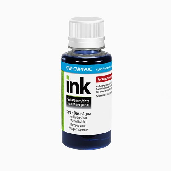 Чорнило ColorWay Canon CW490 C Dye-based 100 ml (CW-CW490C01)