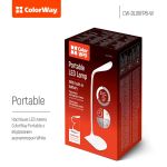 Настільна LED лампа ColorWay Portable & Flexible з вбудованим акумулятором White white (CW-DL06FPB-W)