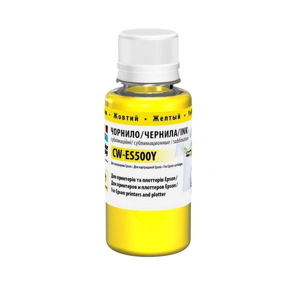 Чернила ColorWay для Epson ES500 Y Sublimation 100 ml (CW-ES500Y01)