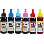 Комплект чорнил ColorWay до Epson EU800 BK/C/M/Y/LC/LM UV Dye-based 6 x 100 ml (CW-EU800SET01)