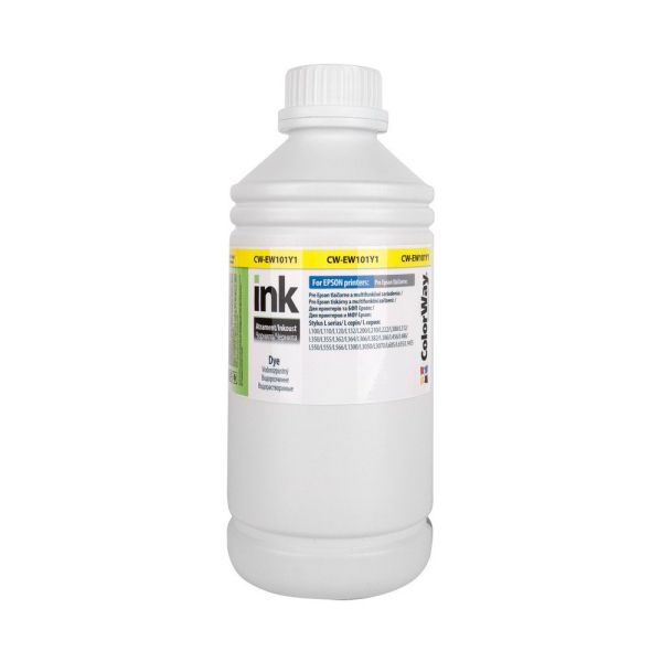 Чорнило ColorWay для Epson EW101 Y Dye-based 1000 ml (CW-EW101Y1)