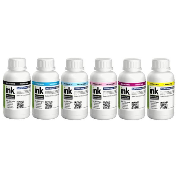 Комплект чорнил ColorWay до Epson EW810 BK/C/LC/LM/M/Y Dye-based 6 x 200 ml (CW-EW810SET02)