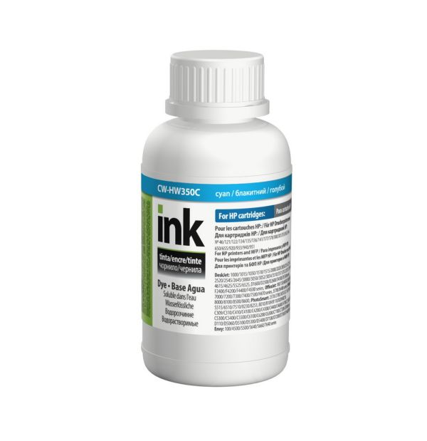 Чорнило ColorWay HP HW350 C Dye-based 200 ml (CW-HW350C02)