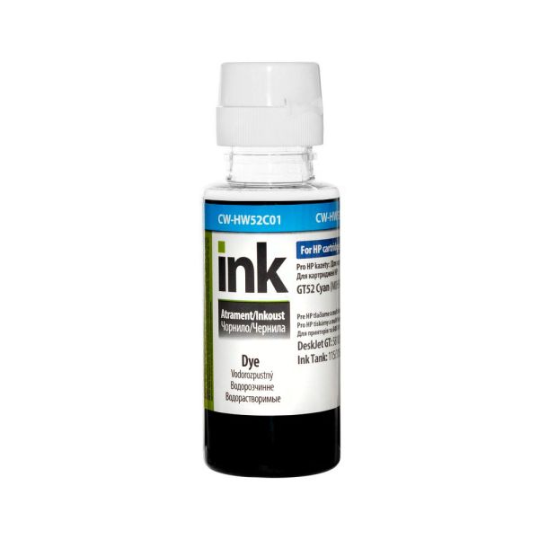 Чорнило ColorWay HP HW52 C Dye-based 100 ml (CW-HW52C01)