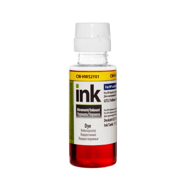 Чорнило ColorWay HP HW52 Y Dye-based 100 ml (CW-HW52Y01)
