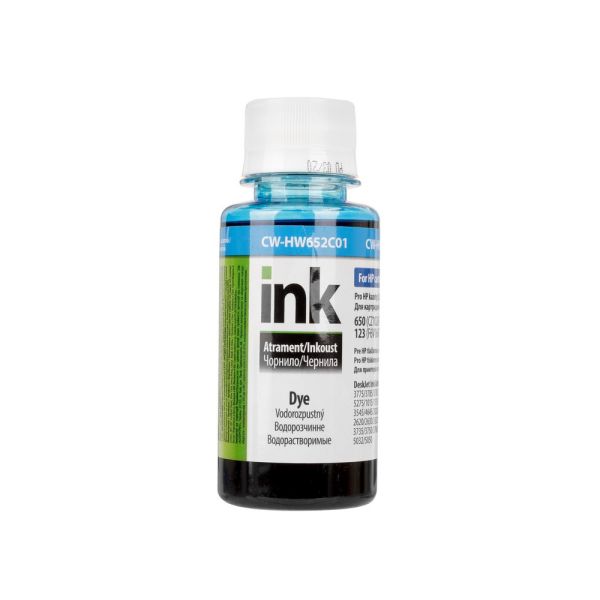 Чорнило ColorWay HP HW652 C Dye-based 100 ml (CW-HW652C01)