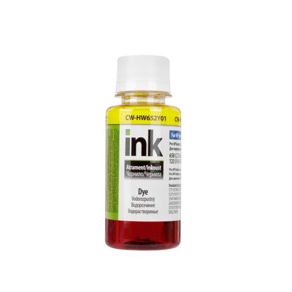 Чорнило ColorWay HP HW652 Y Dye-based 100 ml (CW-HW652Y01)