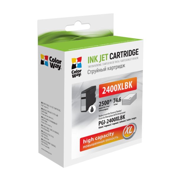 Картридж струменевий ColorWay сумісний з Canon PGI-2400XL BK (CW-PGI-2400XLBK)