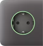 Бічна панель для вбудованої розетки Ajax SideCover (smart) Gray