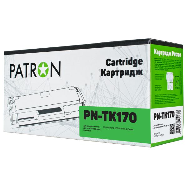 Тонер-картридж сумісний Kyocera Mita TK-170 Patron (PN-TK170)