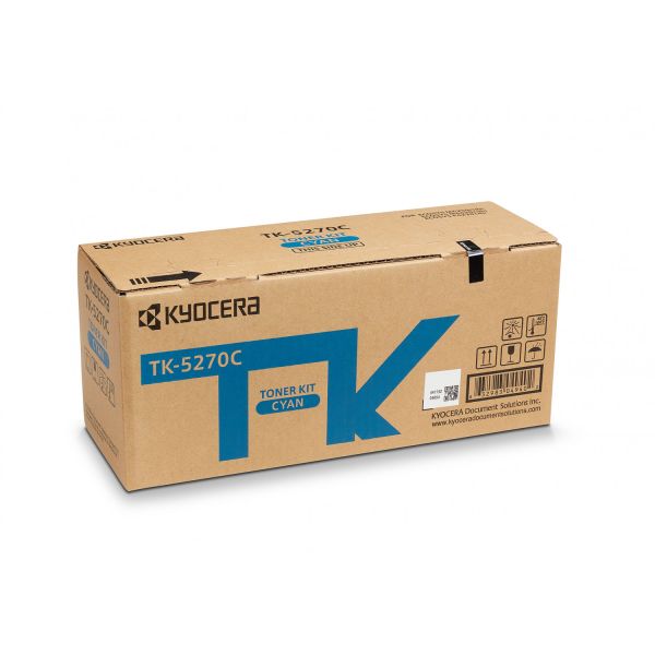 Туба з тонером KYOCERA TK-5270C для Ecosys P6230cdn/M6230cidn/M6630cidn Cyan (1T02TVCNL0)