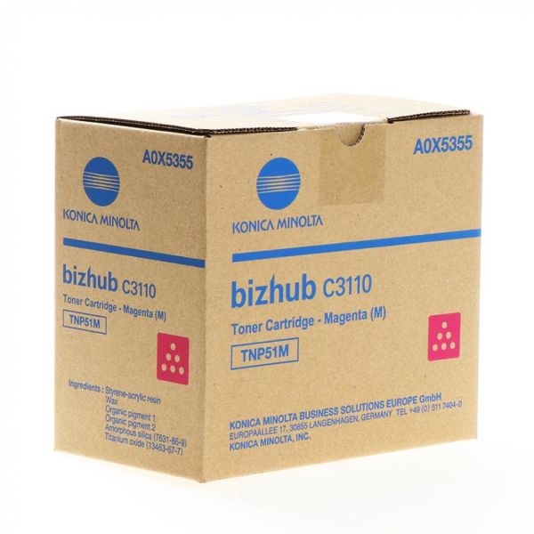 Тонер-картридж TNP-51M пурпуровий Konica Minolta (A0X5355)