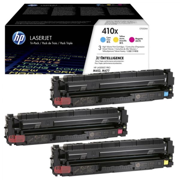 Картридж оригінальний  блакитний /пурпуровий /жовтий HP 410X (CF252XM)