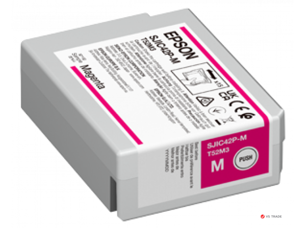 Картридж SJIC42P ColorWorks C4000e пурпурный Epson (C13T52M340)