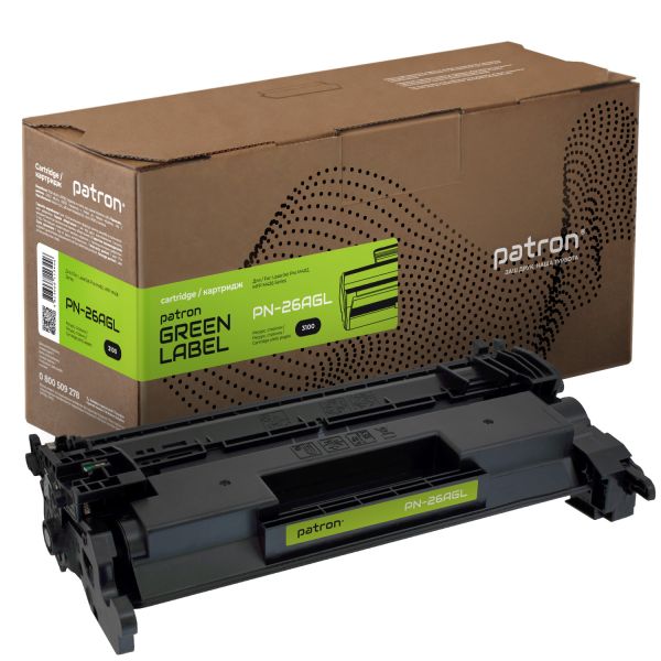 Картридж сумісний Green Label Patron для HP 26A (CF226A) / Canon 052