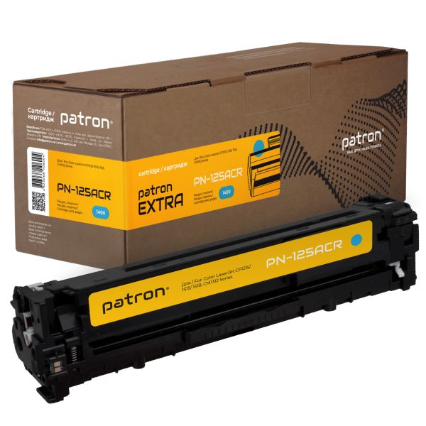 Картридж сумісний HP 125A (CB541A) синій Extra Patron