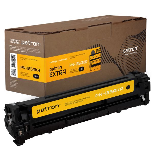 Картридж сумісний HP 125A (CB540A) чорний Extra Patron