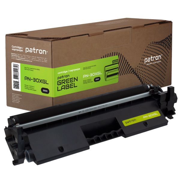 Картридж совместимый Green Label Patron для HP 30X (CF230X) / Canon 051H