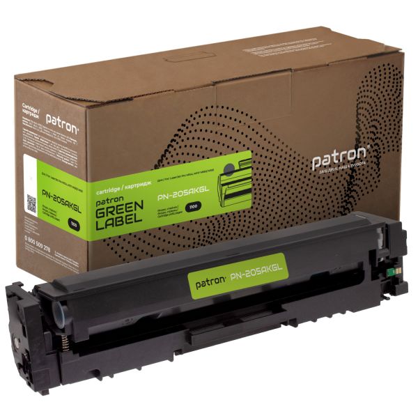 Картридж сумісний Green Label Patron для HP 205A (CF530A) чорний 