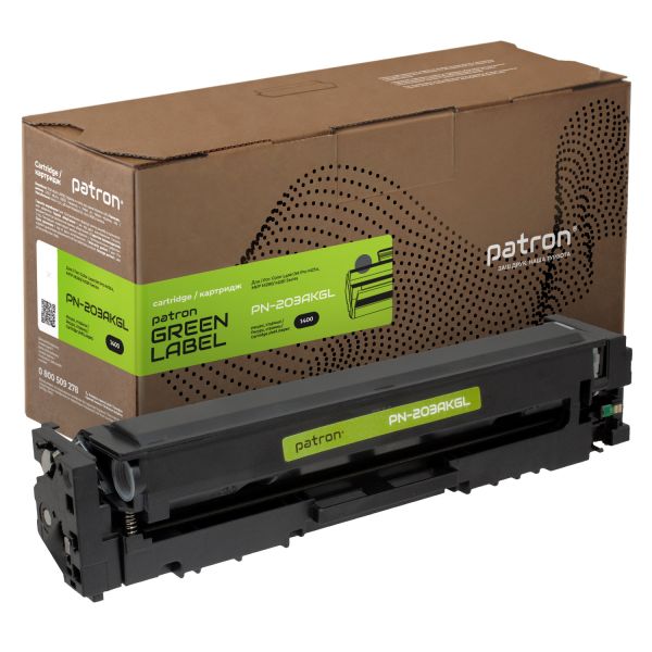 Картридж сумісний Green Label Patron HP 203A (CF540A) Black