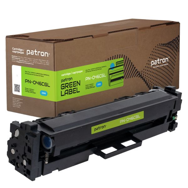 Картридж сумісний Green Label Patron для Canon 046 синій 