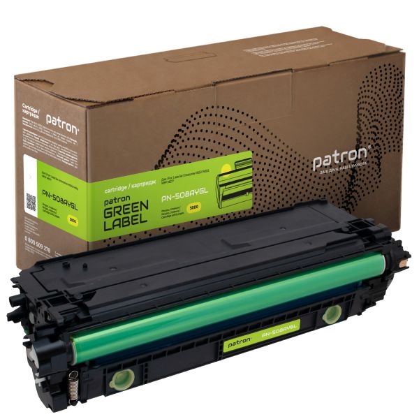 Картридж сумісний HP 508A (CF362A) Green Label Patron, жовтий  