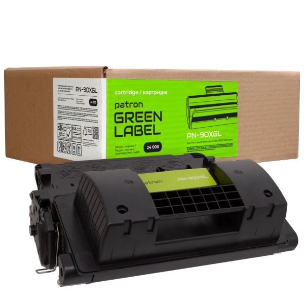 Картридж совместимый HP 90X (CE390X) Green Label Patron (PN-90XGL)