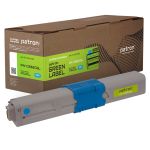 Тонер-картридж сумісний Oki 46508735 Green Label, синій Patron (PN-C332CGL)