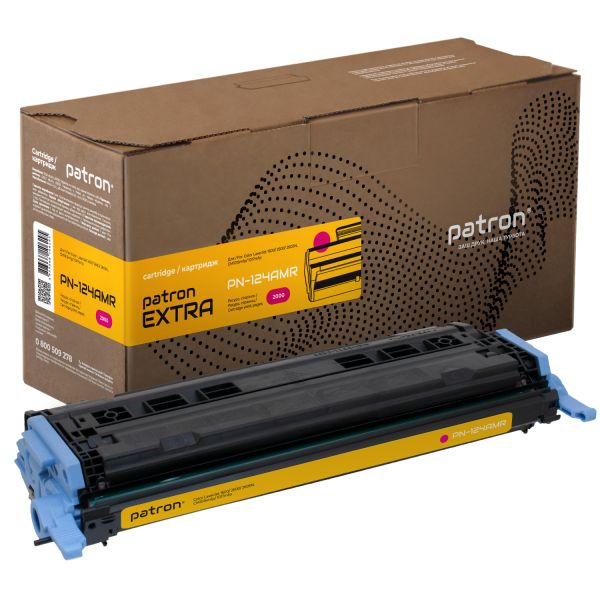 Картридж сумісний HP 124A (Q6003A) пурпуровий Extra Patron (PN-124AMR)